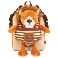 PERLETTI Ruksak 13075, mini, obostrani, s odvojivim plišancem, Lenny Lion