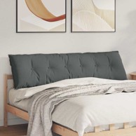 Jastuk za leđa, tamno sivi, 180 x 50 cm