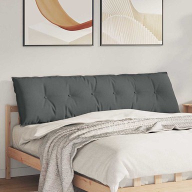 Jastuk za leđa, tamno sivi, 180 x 50 cm