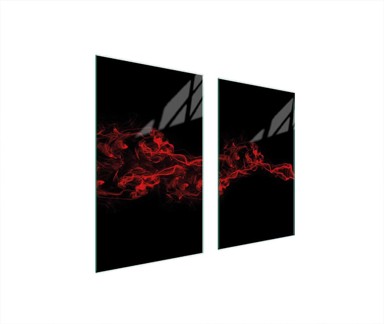 TMK Staklena zaštita za štednjak ili ploču za kuhanje 75x52, black