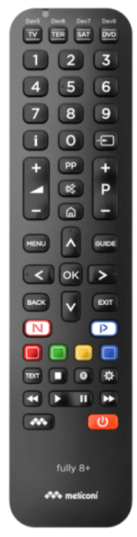 MELICONI Univerzalni daljinski upravljač Fully 8+