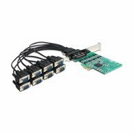 DELOCK Kartica PCIe 89336, serijska 8x RS232, niskoprofilna