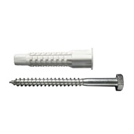 SANADER Plastična tipla PP UNI FI 12 s vijkom 8X80