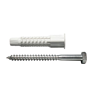 SANADER Plastična tipla PP UNI FI 12 s vijkom 8X80