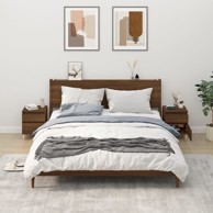 Noćni ormarići 2 kom boja dimljenog smeđi 40x35x50 cm