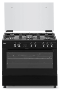 MPM Štednjak 93-KGM-32, 90 cm, 5 plinskih zona, WOK plamenik, 95 l, crni