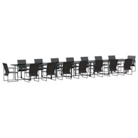 Set za blagovanje 22 dijela, čelik i tekstilen