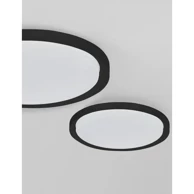 NOVA LUCE Plafonska svjetiljka Troy NL9053592, LED 40 W, 3000 K, 2200 lm, dimabilna, IP20, mat crna