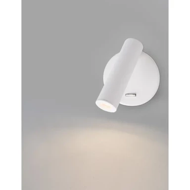 Zidna lampa Laredo, LED, 3 W, 3000 K, 190 lm, IP20, bijela