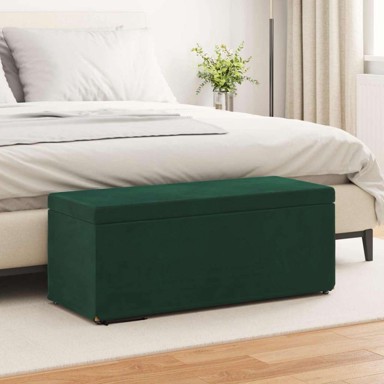 Stolica 101x41x40 cm, baršun i drvo, tamnozelena