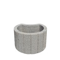 Škarpni element cvjetni, sivi 50x50x30 115B