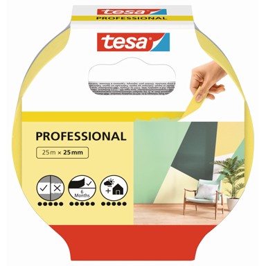 TESA Zaštita za bojanje PROFESSIONAL KREP TRAKA 25 mm/25 m
