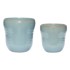HÜBSCH Set od 2 plave keramičke tegle za cvijeće Tina