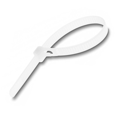 DELOCK Kabelske vezice 200x7,2 mm za višekratnu upotrebu, bijele, pakiranje/100 komada 18644