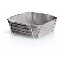 BLOMUS Siva korpica za pecivo s pamučnim uloškom Delara, šířka 25 cm