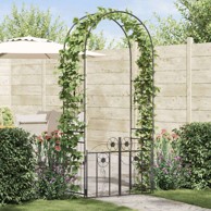 Vrtni luk 102x50x218 cm, crni