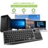 TECHLY Tipkovnica ICTB9801TB, RF bežična + Bluetooth, QWERTY, US English, crna