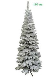 Božićno drvce umjetno usko Karolina, snježno, 120 cm