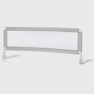 FILLIKID Zaštitna ograda za krevet HUGO 135x50 cm, siva s točkicama