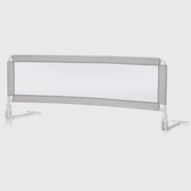 FILLIKID Zaštitna ograda za krevet HUGO 135x50 cm, siva s točkicama