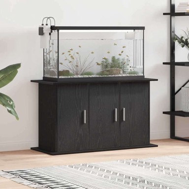 Stalak za akvarij, konstruirano drvo, 101 x 41 x 58 cm, crni hrast