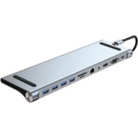 MOYE Docking stanica Multiport hub X11 Series, USB-C na USB 3.0 / USB 2.0 / HDMI / LAN / SD