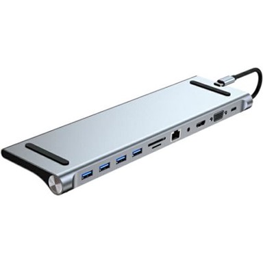 MOYE Docking stanica Multiport hub X11 Series, USB-C na USB 3.0 / USB 2.0 / HDMI / LAN / SD