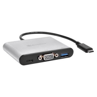 SILVERSTONE USB 3.1 adapter SST-EP06C, Type-C na VGA/USB Type-C/USB Type-A Hub