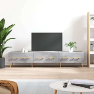 TV ormarić, 150 x 36 x 30 cm, konstruirano drvo, beton sivi