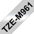 BROTHER laminirana traka TZM961, crna na srebrnoj, 36 mm x 8 m