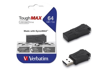 VERBATIM USB Flash Drive 2.0 ToughMax, 64 GB, crni