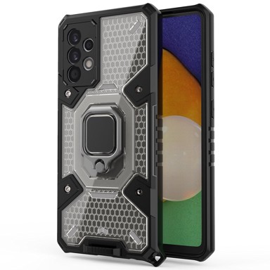 TECHSUIT Honeycomb Armor maska za Samsung Galaxy A52 4G / A52 5G / A52s 5G, crna