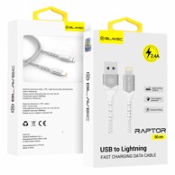 BLAVEC USB kabel, Lightning, 2.4 A, 0.5 m