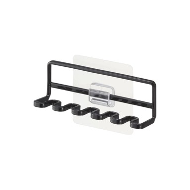 YAMAZAKI Crni metalni samoljepljiv držač za četkice za zube Film Hook