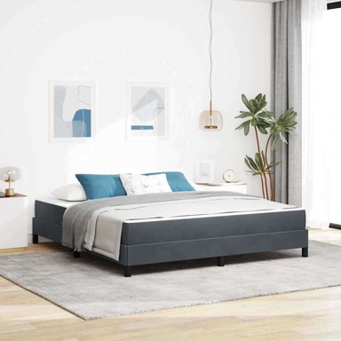 Boxspring krevet s madracem, 180x200 cm, sivi