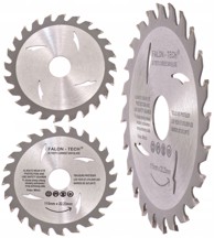 FALON-TECH list kružne pile s widia zubima za drvo 115 x 22,2 mm, 24 zuba