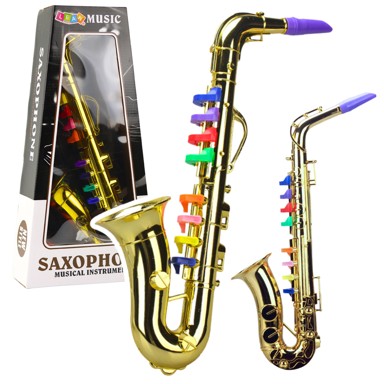Dječji glazbeni instrument saksofon, zlatni