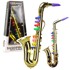 Dječji glazbeni instrument saksofon, zlatni