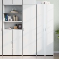 Visoka komoda bijela 50x42 5x185 cm od konstruiranog drva , bijela