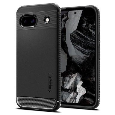 SPIGEN Maskica Rugged Armor maska za Google Pixel 8a, crna