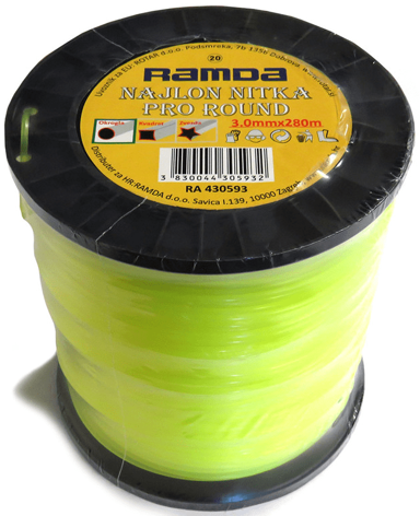 RAMDA Najlonska nit, okrugla, 3 mm x 280 m, kolut