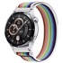 B-STRAP Velcro Nylon remen za Samsung Gear S3, white rainbow