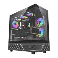DARKFLASH Kućište računala DS950 s 6 ventilatora, crno