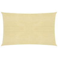 Jedro za zaštitu od sunca 160 g/m² bež 2,5 x 5 m HDPE