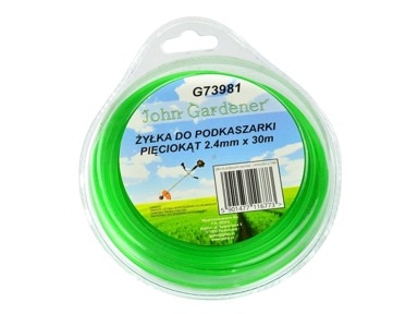 Rezna struna za trimer, peterokutna, 2,4 mm, 30 m