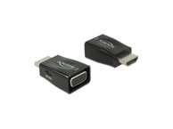 DELOCK Adapter, HDMI (M) na VGA (Ž), micro USB, crni