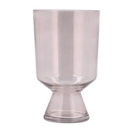 VILLA COLLECTION Vaza staklena svijetlo ružičasta, visina 24 cm Drum
