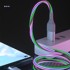 DUDAO Kabel L9X Flowing Light USB USB-C 5A 1m, siva