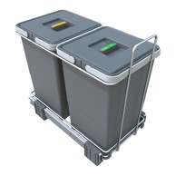 ELLETIPI Plastična kanta za razvrstani otpad/ugradbena 12 + 12 l Ecofil 