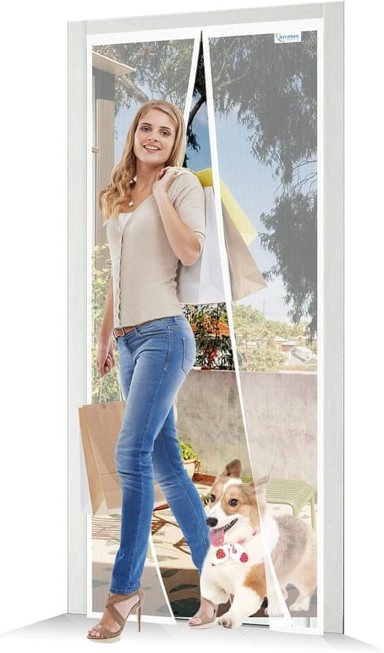 NIKCORP Magnetna mreža protiv insekata za vrata 180x220 cm, bijela